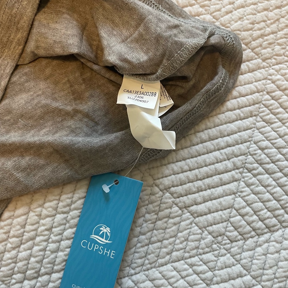 Boatneck Drawstring Romper - Picture 2 of 2